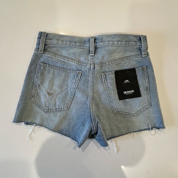 NWT Hudson Lori High-Rise Jean Short Distressed Denim Vintage Style - Picture 9 of 9